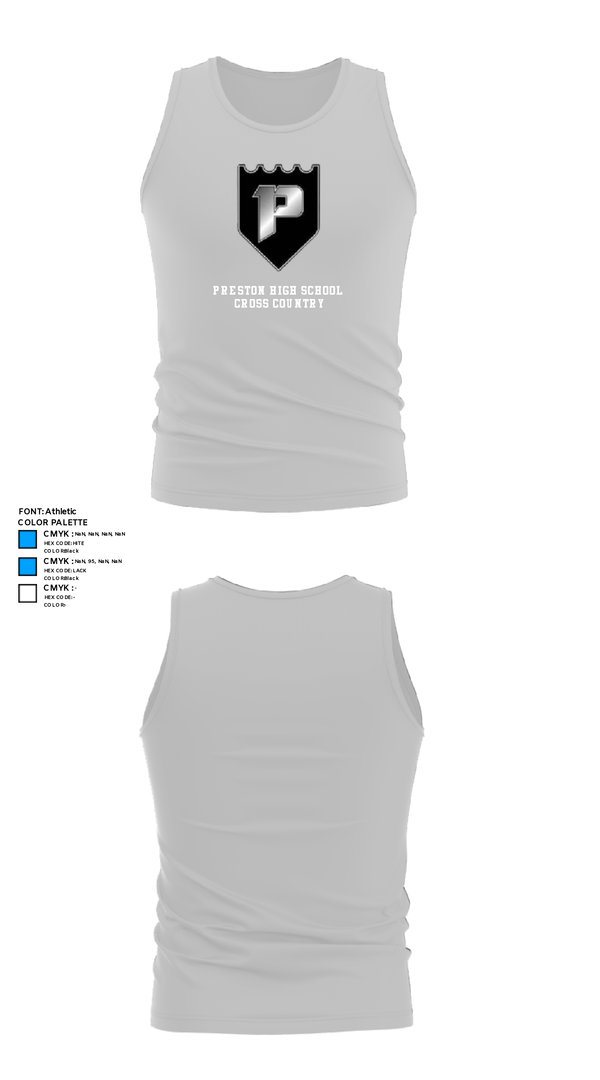 Tank Top, Preston High School Cross Country, Cross Country, Teamtime, Team time, sublimation, custom sports apparel, team uniforms, spirit wear, spiritwear, sports uniforms, custom shirts, team store, custom team store, fundraiser sports, apparel fundraiser