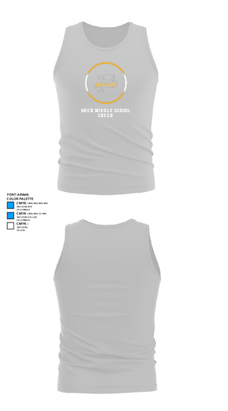 Tank Top, Wren Middle School Cheer, Cheer, Teamtime, Team time, sublimation, custom sports apparel, team uniforms, spirit wear, spiritwear, sports uniforms, custom shirts, team store, custom team store, fundraiser sports, apparel fundraiser