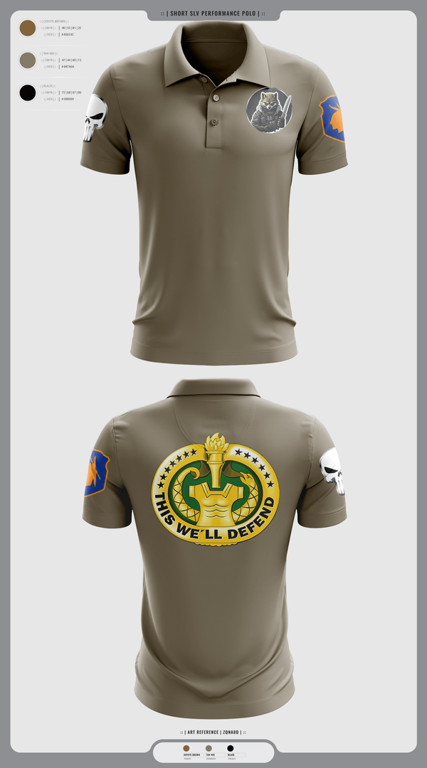 Short Sleeve Performance Polo, Fox Co., Army, Teamtime, Team time, sublimation, custom sports apparel, team uniforms, spirit wear, spiritwear, sports uniforms, custom shirts, team store, custom team store, fundraiser sports, apparel fundraiser