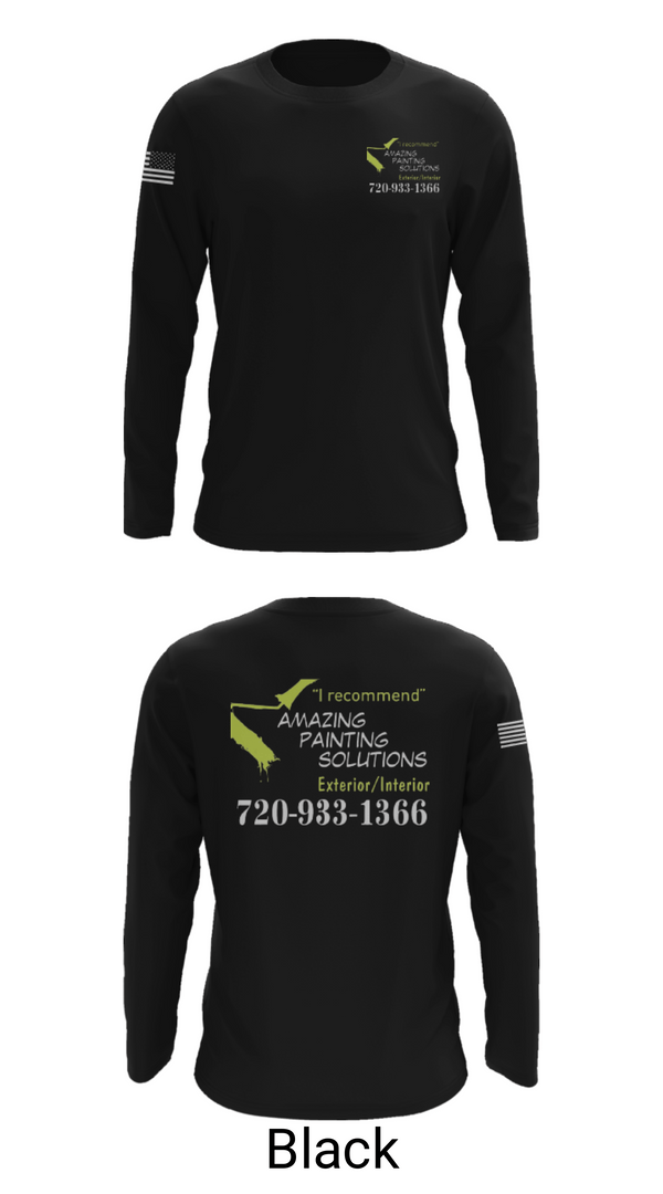 Long Sleeve Performance Shirt, Amazing Painting Solutions, , Teamtime, Team time, sublimation, custom sports apparel, team uniforms, spirit wear, spiritwear, sports uniforms, custom shirts, team store, custom team store, fundraiser sports, apparel fundraiser