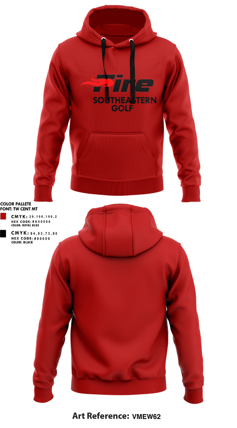 Hoodie, Southeastern University Golf, Golf, Teamtime, Team time, sublimation, custom sports apparel, team uniforms, spirit wear, spiritwear, sports uniforms, custom shirts, team store, custom team store, fundraiser sports, apparel fundraiser