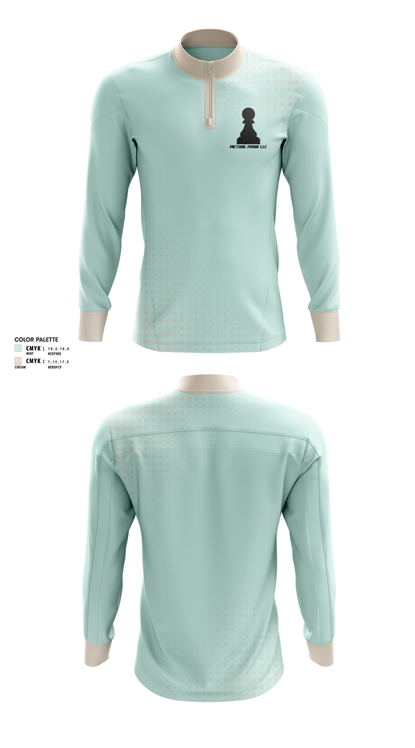Quarter Zip Jacket, PICTURE PAWN LLC, E-Sports, Teamtime, Team time, sublimation, custom sports apparel, team uniforms, spirit wear, spiritwear, sports uniforms, custom shirts, team store, custom team store, fundraiser sports, apparel fundraiser