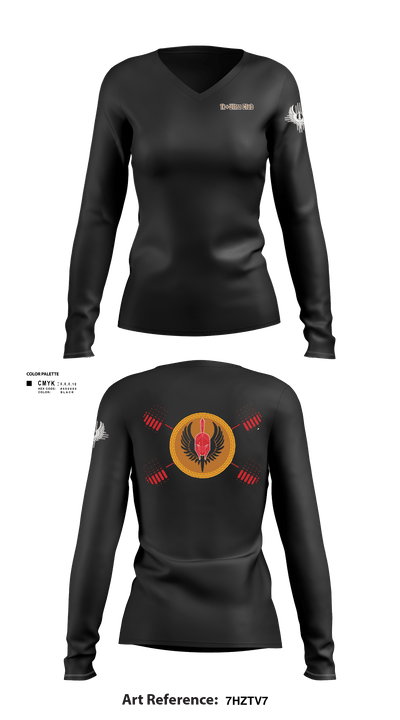 1K+ Ultra Club 66714943 Women's Long Sleeve V-neck Shirt - 6