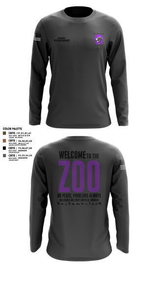 Long Sleeve Performance Shirt, Charger Co. / 2-112th Infantry Battalion, National Guard, Teamtime, Team time, sublimation, custom sports apparel, team uniforms, spirit wear, spiritwear, sports uniforms, custom shirts, team store, custom team store, fundraiser sports, apparel fundraiser