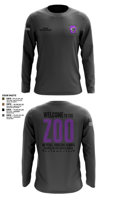 Charger Co. / 2-112th Infantry Battalion 37738588 Long Sleeve Performance Shirt - 30