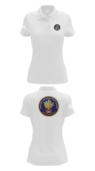 Womens Short Sleeve Performance Polo, MARITIME ENFORCEMENT SPECIALIST, Coast Guard, Teamtime, Team time, sublimation, custom sports apparel, team uniforms, spirit wear, spiritwear, sports uniforms, custom shirts, team store, custom team store, fundraiser sports, apparel fundraiser