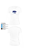 DEPEW WILDCATS 22607929 Women's Short Sleeve V-neck Shirt - 18