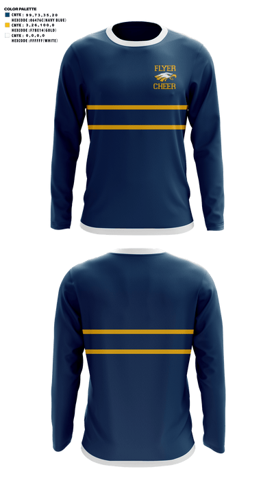 Franklin County High School Cheer 12628836 Long Sleeve Performance Shirt - 41