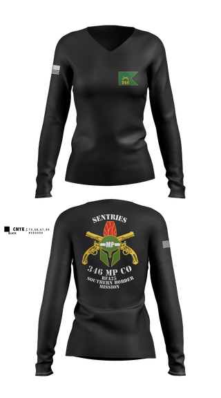 Womens Long Sleeve Vneck Shirt, 346 MP CO, , Teamtime, Team time, sublimation, custom sports apparel, team uniforms, spirit wear, spiritwear, sports uniforms, custom shirts, team store, custom team store, fundraiser sports, apparel fundraiser