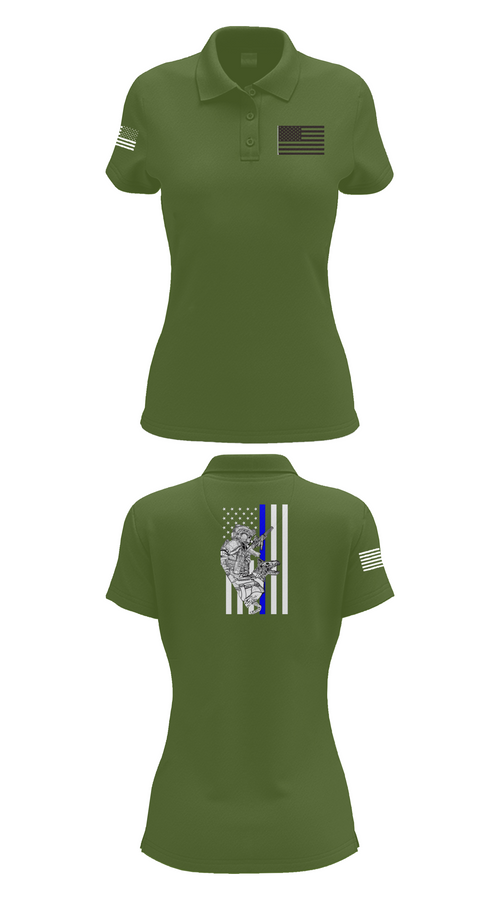 Womens Short Sleeve Performance Polo, 904th MP Det Military Working Dog, Army, Teamtime, Team time, sublimation, custom sports apparel, team uniforms, spirit wear, spiritwear, sports uniforms, custom shirts, team store, custom team store, fundraiser sports, apparel fundraiser