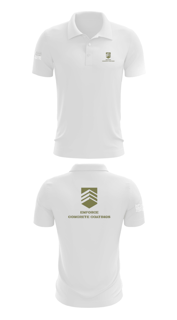 Short Sleeve Performance Polo, ENFORCE CONCRETE COATINGS, , Teamtime, Team time, sublimation, custom sports apparel, team uniforms, spirit wear, spiritwear, sports uniforms, custom shirts, team store, custom team store, fundraiser sports, apparel fundraiser
