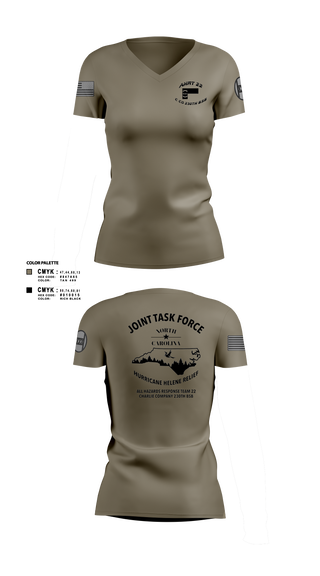 Womens Short Sleeve Vneck Shirt, , National Guard, Teamtime, Team time, sublimation, custom sports apparel, team uniforms, spirit wear, spiritwear, sports uniforms, custom shirts, team store, custom team store, fundraiser sports, apparel fundraiser