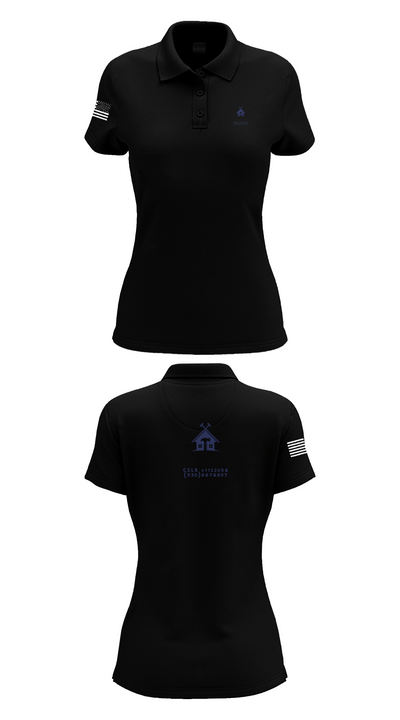 GCG BUILDING CONTRACTOR 38074769 Women's Short Sleeve Performance Polo  - 36