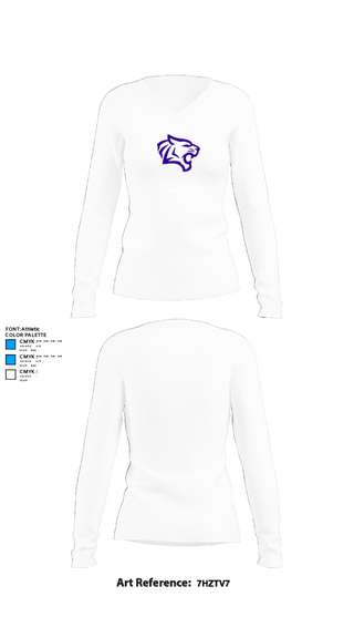 Women's Long Sleeve Vneck Shirt, Elgin High School Volleyball, Women's Volleyball, Teamtime, Team time, sublimation, custom sports apparel, team uniforms, spirit wear, spiritwear, sports uniforms, custom shirts, team store, custom team store, fundraiser sports, apparel fundraiser