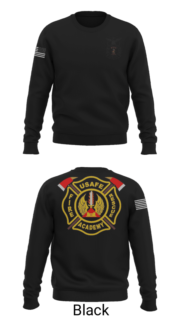 Crew Neck Sweatshirt, 435th CTS, Air Force, Teamtime, Team time, sublimation, custom sports apparel, team uniforms, spirit wear, spiritwear, sports uniforms, custom shirts, team store, custom team store, fundraiser sports, apparel fundraiser