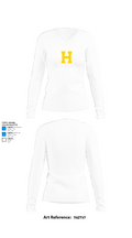 Hazen High School Basketball 32648752 Women's Long Sleeve V-neck Shirt -1 15