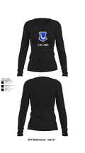 C-Co. 1-181st 51621268 Women's Long Sleeve V-neck Shirt - 21
