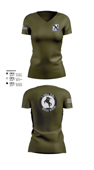 Womens Short Sleeve Vneck Shirt, 3-360th TSBn, Army, Teamtime, Team time, sublimation, custom sports apparel, team uniforms, spirit wear, spiritwear, sports uniforms, custom shirts, team store, custom team store, fundraiser sports, apparel fundraiser
