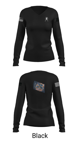 Womens Long Sleeve Vneck Shirt, TITAN BN, Army, Teamtime, Team time, sublimation, custom sports apparel, team uniforms, spirit wear, spiritwear, sports uniforms, custom shirts, team store, custom team store, fundraiser sports, apparel fundraiser