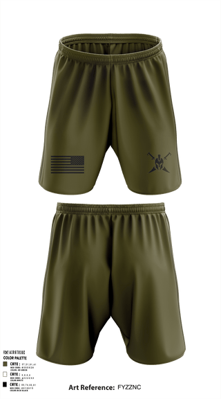 Athletic Shorts With Pockets, Bravo Company Det 1 Recruiting and Retention Battalion, National Guard, Teamtime, Team time, sublimation, custom sports apparel, team uniforms, spirit wear, spiritwear, sports uniforms, custom shirts, team store, custom team store, fundraiser sports, apparel fundraiser