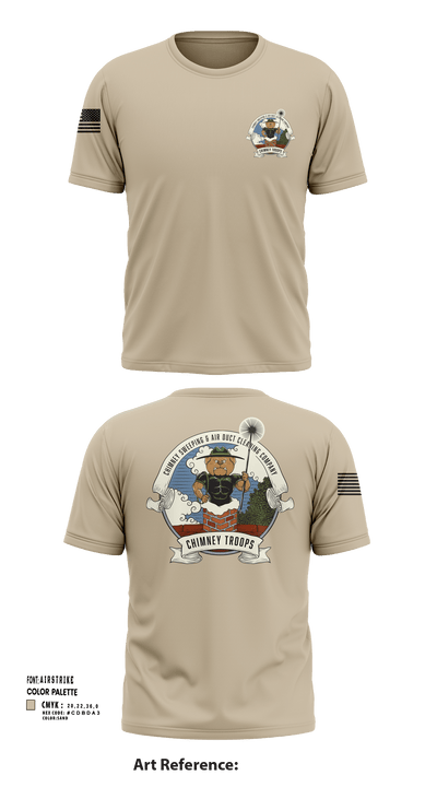 Chimney troops 46116890 Short Sleeve Performance Shirt - 113
