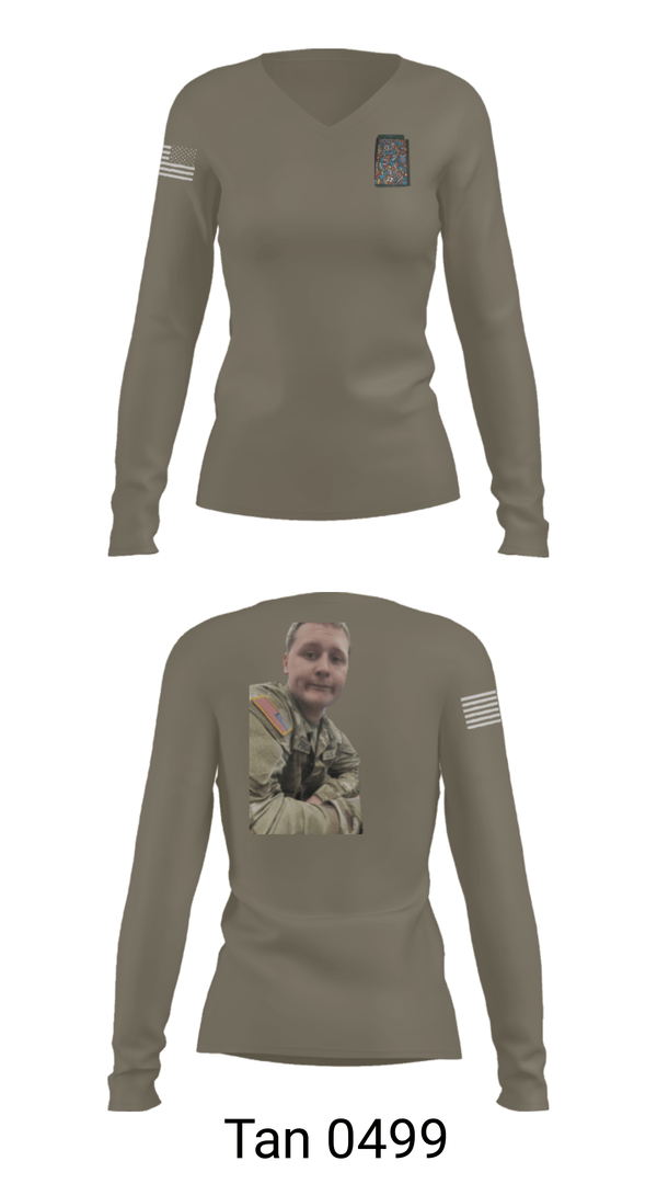 Women's Long Sleeve Vneck Shirt, 440 th Chem, Army, Teamtime, Team time, sublimation, custom sports apparel, team uniforms, spirit wear, spiritwear, sports uniforms, custom shirts, team store, custom team store, fundraiser sports, apparel fundraiser