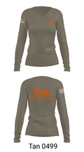 Rising Doors 80958329 Women's Long Sleeve V-neck Shirt -1 77
