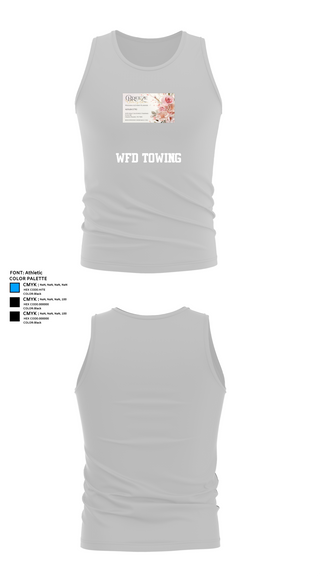 Tank Top, WFD towing, , Teamtime, Team time, sublimation, custom sports apparel, team uniforms, spirit wear, spiritwear, sports uniforms, custom shirts, team store, custom team store, fundraiser sports, apparel fundraiser