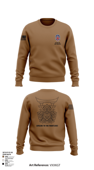 Crew Neck Sweatshirt, 343rd Medical Hospital Augmentation Detachment, , Teamtime, Team time, sublimation, custom sports apparel, team uniforms, spirit wear, spiritwear, sports uniforms, custom shirts, team store, custom team store, fundraiser sports, apparel fundraiser