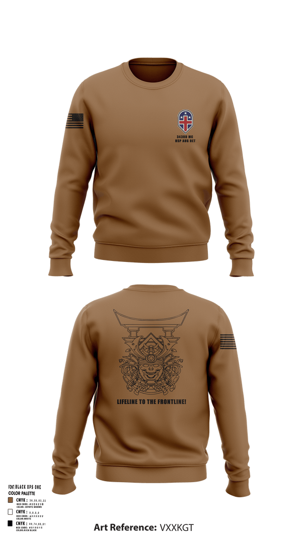 Crew Neck Sweatshirt, 343rd Medical Hospital Augmentation Detachment, , Teamtime, Team time, sublimation, custom sports apparel, team uniforms, spirit wear, spiritwear, sports uniforms, custom shirts, team store, custom team store, fundraiser sports, apparel fundraiser