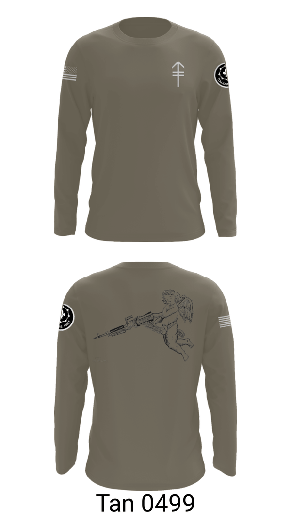 Long Sleeve Performance Shirt, 2/2 3rd PLT Weapon SquadE TRP 3RD PLT WEAPONS SQUAD, Army, Teamtime, Team time, sublimation, custom sports apparel, team uniforms, spirit wear, spiritwear, sports uniforms, custom shirts, team store, custom team store, fundraiser sports, apparel fundraiser