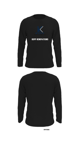 Long Sleeve Performance Shirt, Kopp Renovations, , Teamtime, Team time, sublimation, custom sports apparel, team uniforms, spirit wear, spiritwear, sports uniforms, custom shirts, team store, custom team store, fundraiser sports, apparel fundraiser