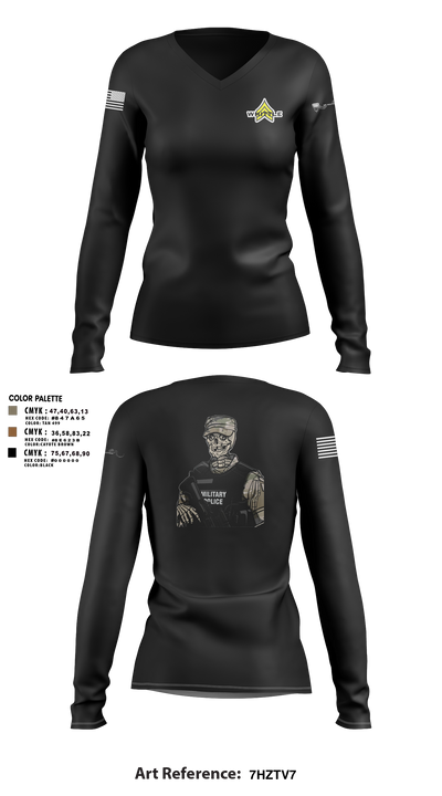 MP Section 76694737 Women's Long Sleeve V-neck Shirt - 3