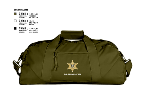 Duffle Bag, DCSO 2nd Squad, Police, Teamtime, Team time, sublimation, custom sports apparel, team uniforms, spirit wear, spiritwear, sports uniforms, custom shirts, team store, custom team store, fundraiser sports, apparel fundraiser