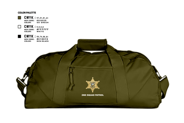 Duffle Bag, DCSO 2nd Squad, Police, Teamtime, Team time, sublimation, custom sports apparel, team uniforms, spirit wear, spiritwear, sports uniforms, custom shirts, team store, custom team store, fundraiser sports, apparel fundraiser