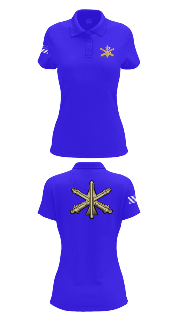 Women's Short Sleeve Performance Polo, 1/3 ADA, Army, Teamtime, Team time, sublimation, custom sports apparel, team uniforms, spirit wear, spiritwear, sports uniforms, custom shirts, team store, custom team store, fundraiser sports, apparel fundraiser