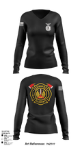 435th CTS 2997096 Women's Long Sleeve V-neck Shirt - 138