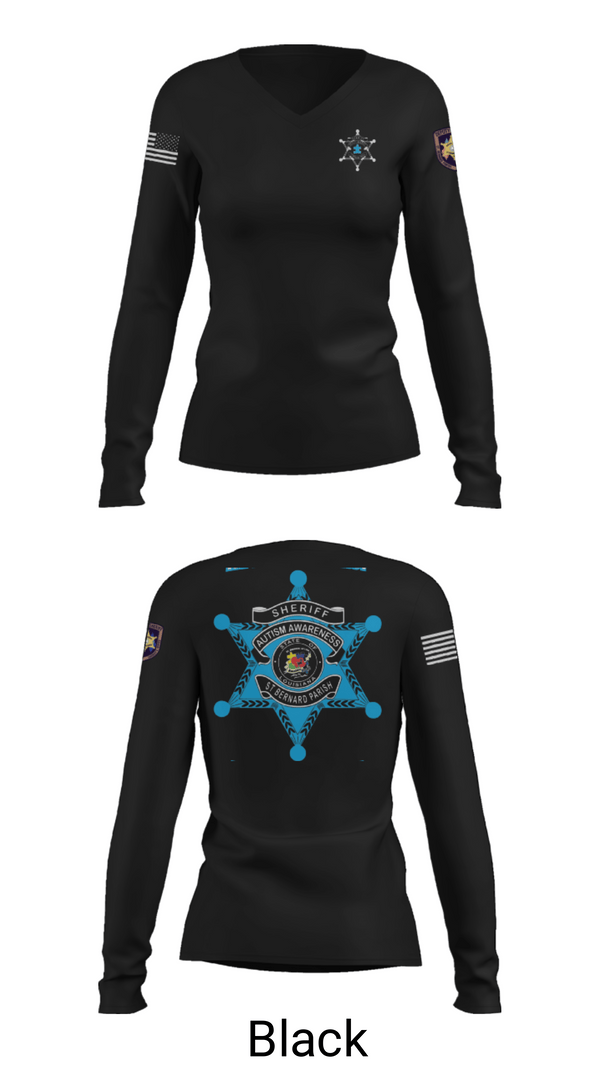 Women's Long Sleeve Vneck Shirt, C.I.B., Police, Teamtime, Team time, sublimation, custom sports apparel, team uniforms, spirit wear, spiritwear, sports uniforms, custom shirts, team store, custom team store, fundraiser sports, apparel fundraiser
