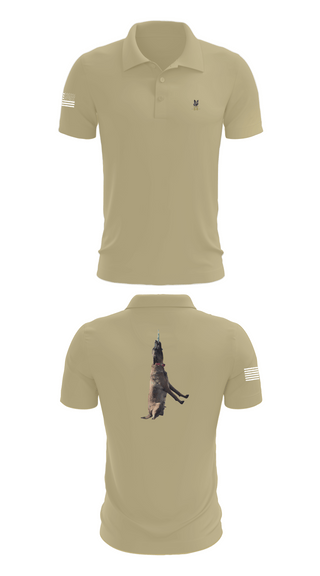 Short Sleeve Performance Polo, Mals K9, Army, Teamtime, Team time, sublimation, custom sports apparel, team uniforms, spirit wear, spiritwear, sports uniforms, custom shirts, team store, custom team store, fundraiser sports, apparel fundraiser