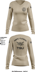 TSU 97360574 Women's Long Sleeve V-neck Shirt - 3