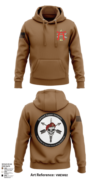 Hoodie, FSC 1-1SFG, Army, Teamtime, Team time, sublimation, custom sports apparel, team uniforms, spirit wear, spiritwear, sports uniforms, custom shirts, team store, custom team store, fundraiser sports, apparel fundraiser