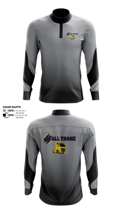 Hall Tranz 42009053 Quarter Zip Jacket - 1
