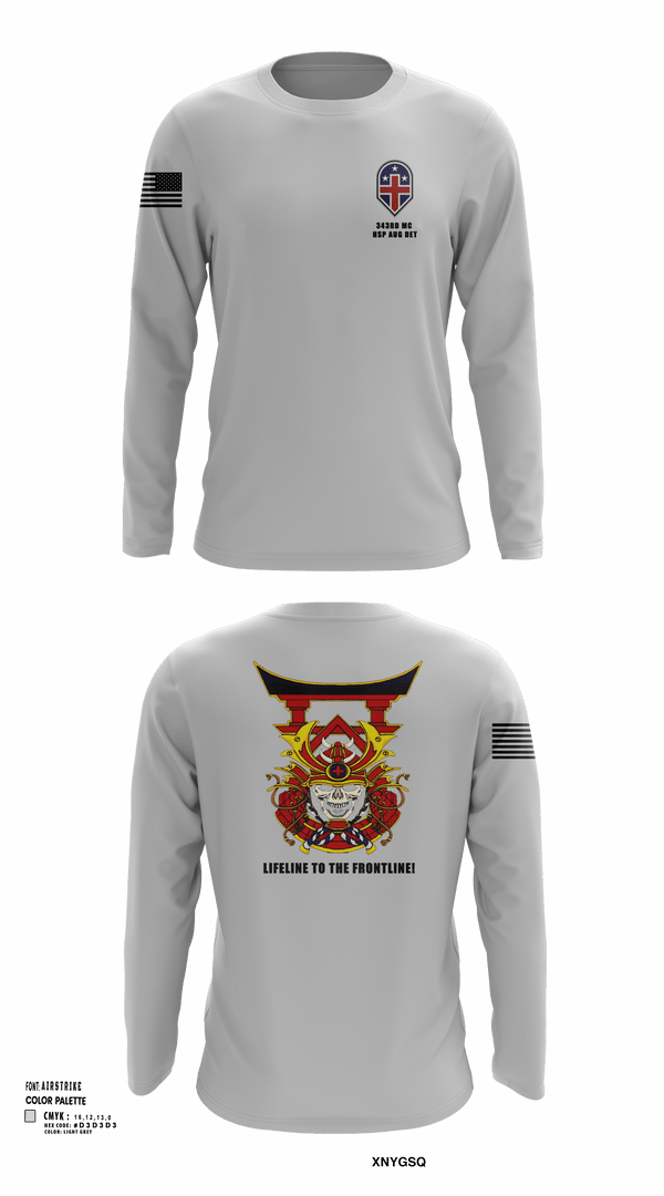 Long Sleeve Performance Shirt, 343rd Medical Hospital Augmentation Detachment, , Teamtime, Team time, sublimation, custom sports apparel, team uniforms, spirit wear, spiritwear, sports uniforms, custom shirts, team store, custom team store, fundraiser sports, apparel fundraiser