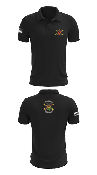 Short Sleeve Performance Polo, 1-7FA Cobra Btry, , Teamtime, Team time, sublimation, custom sports apparel, team uniforms, spirit wear, spiritwear, sports uniforms, custom shirts, team store, custom team store, fundraiser sports, apparel fundraiser