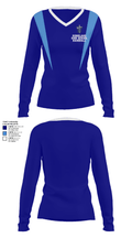 Ridgeland High School Baseball 35303095 Women's Long Sleeve V-neck Shirt - 28