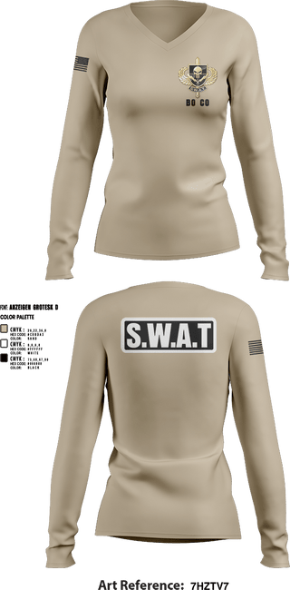 Womens Long Sleeve Vneck Shirt, Delta 4, Police, Teamtime, Team time, sublimation, custom sports apparel, team uniforms, spirit wear, spiritwear, sports uniforms, custom shirts, team store, custom team store, fundraiser sports, apparel fundraiser