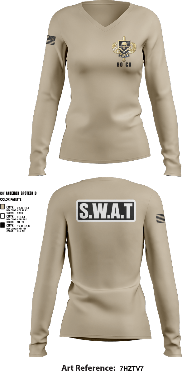 Womens Long Sleeve Vneck Shirt, Delta 4, Police, Teamtime, Team time, sublimation, custom sports apparel, team uniforms, spirit wear, spiritwear, sports uniforms, custom shirts, team store, custom team store, fundraiser sports, apparel fundraiser