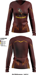 West Tampa spartans 17647688 Women's Long Sleeve V-neck Shirt - 2