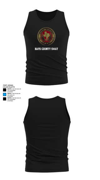 Tank Top, Hays County SWAT, Police, Teamtime, Team time, sublimation, custom sports apparel, team uniforms, spirit wear, spiritwear, sports uniforms, custom shirts, team store, custom team store, fundraiser sports, apparel fundraiser