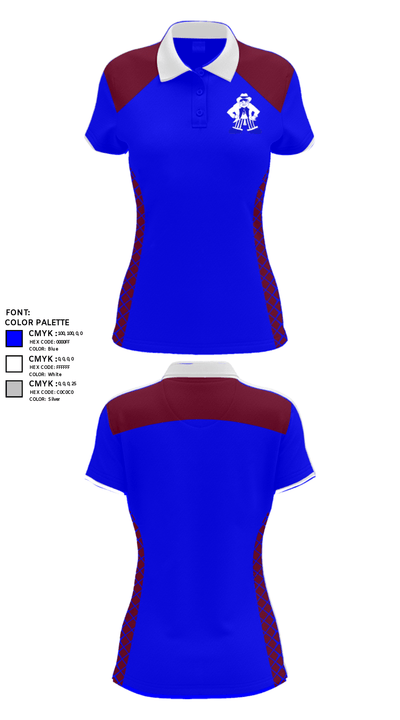 Carson High School Tennis 79130160 Women's Short Sleeve Performance Polo  - 34